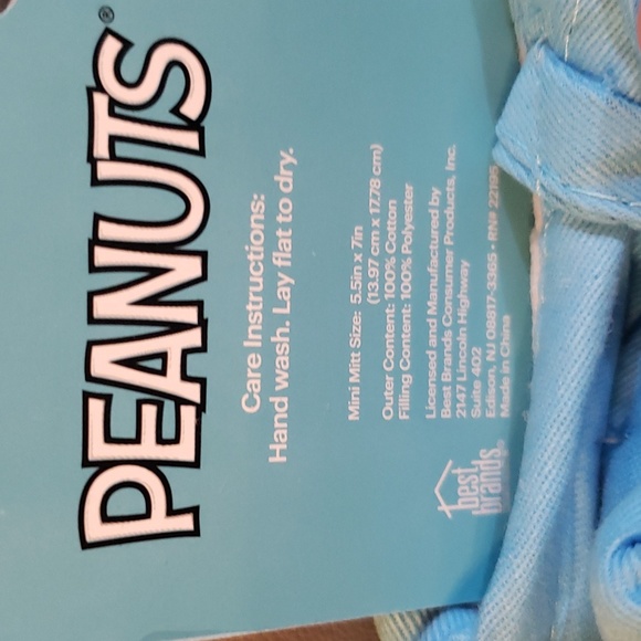 2 pk Peanuts snoopy summer beach umbrellas mini mitts NWT - Picture 2 of 4